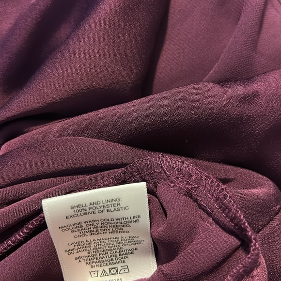 Express Deep Purple Camisole Top XS Adjustable Straps Stretch Back - Picture 7 of 7